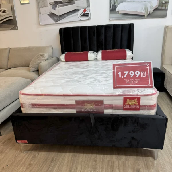 ⁦מיטה וחצי דגם Dubai - שחור⁩ – תמונה ⁦5⁩