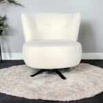 כורסא מסתובבת צבע שמנת אימפריאל