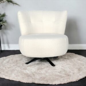 כורסא מסתובבת צבע שמנת אימפריאל