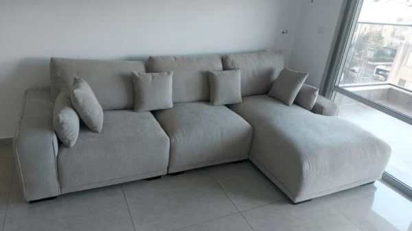 ⁦ספה פינתית נוצות🪶 ענק - Bellissimo קפה⁩ – תמונה ⁦3⁩