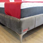 מיטה זוגית מריוט צבע אפור גליים גבוהות - חזקה