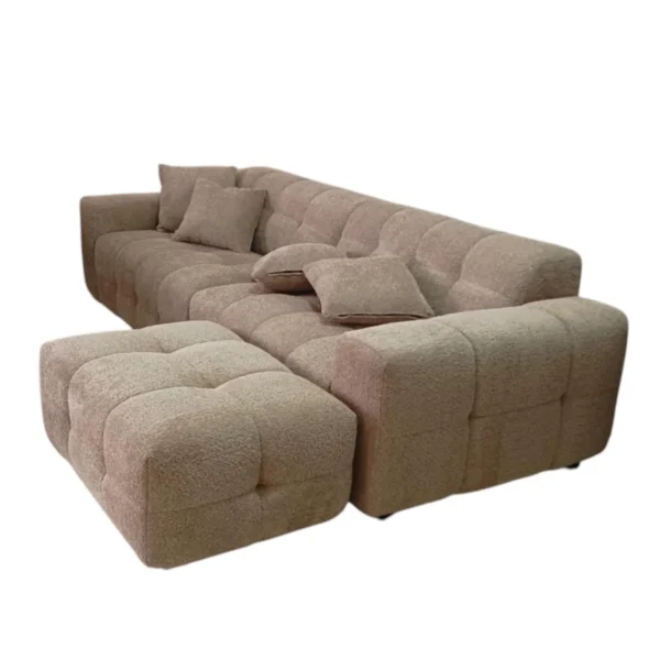 ⁦ספה מעוצבת Prestigio צבע קפה⁩ – תמונה ⁦2⁩