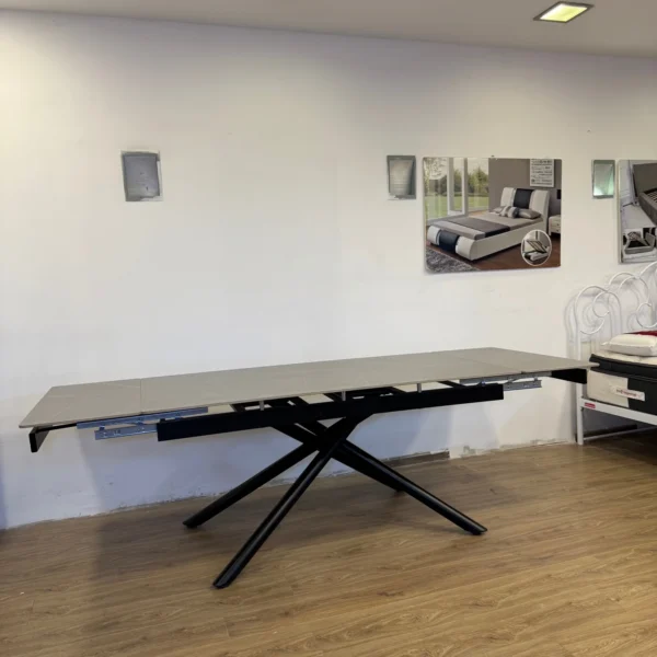 ⁦פינת אוכל קרמית - נפתחת צבע בטון⁩ – תמונה ⁦6⁩