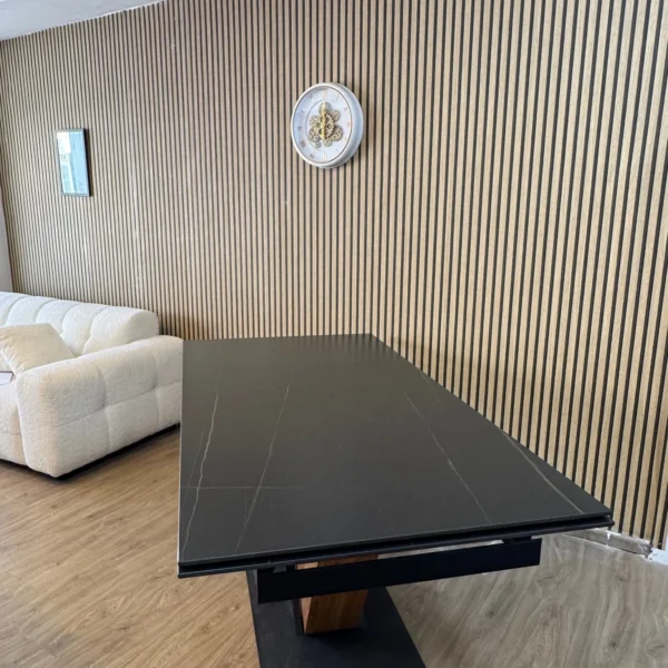 ⁦פינת אוכל קרמית נפתחת - צבע שחור⁩ – תמונה ⁦7⁩