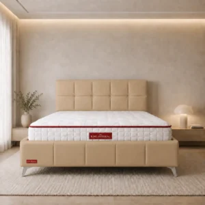 מיטה זוגית מדמוי עור עם ארגז מצעים – Prestige ‏140×190 / 160×200