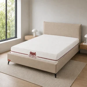 מיטה זוגית שרה מבד פשתן עם ארגז מצעים – 140×190 או 160×190
