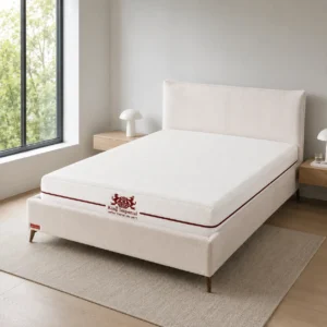 מיטה זוגית שרה מבד פשתן עם ארגז מצעים – 140×190 או 160×190